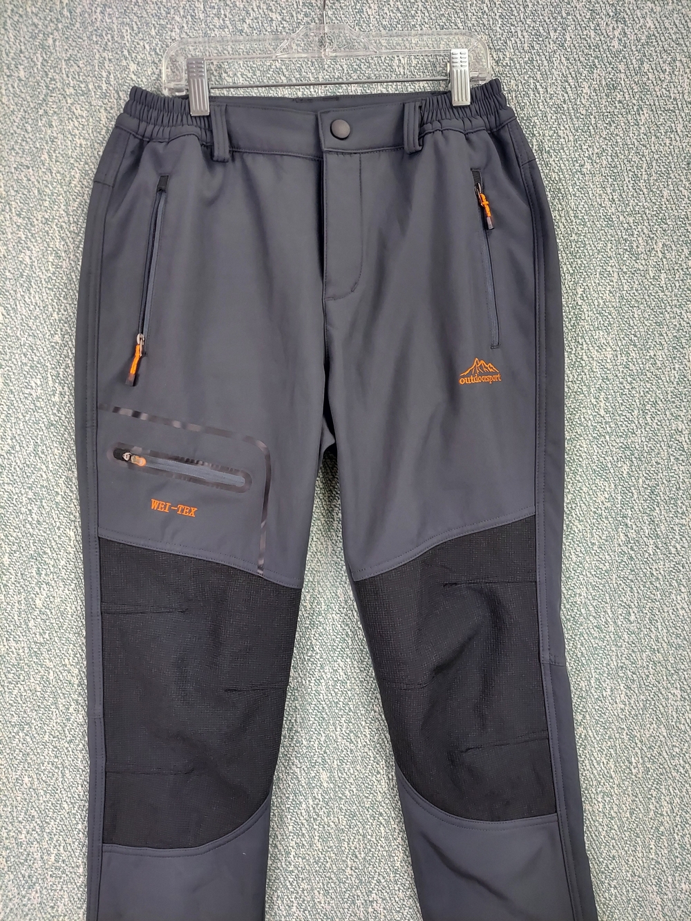 OutdoorSport Men's Wei-Tex Dark Gray Softshell Hiking Pants